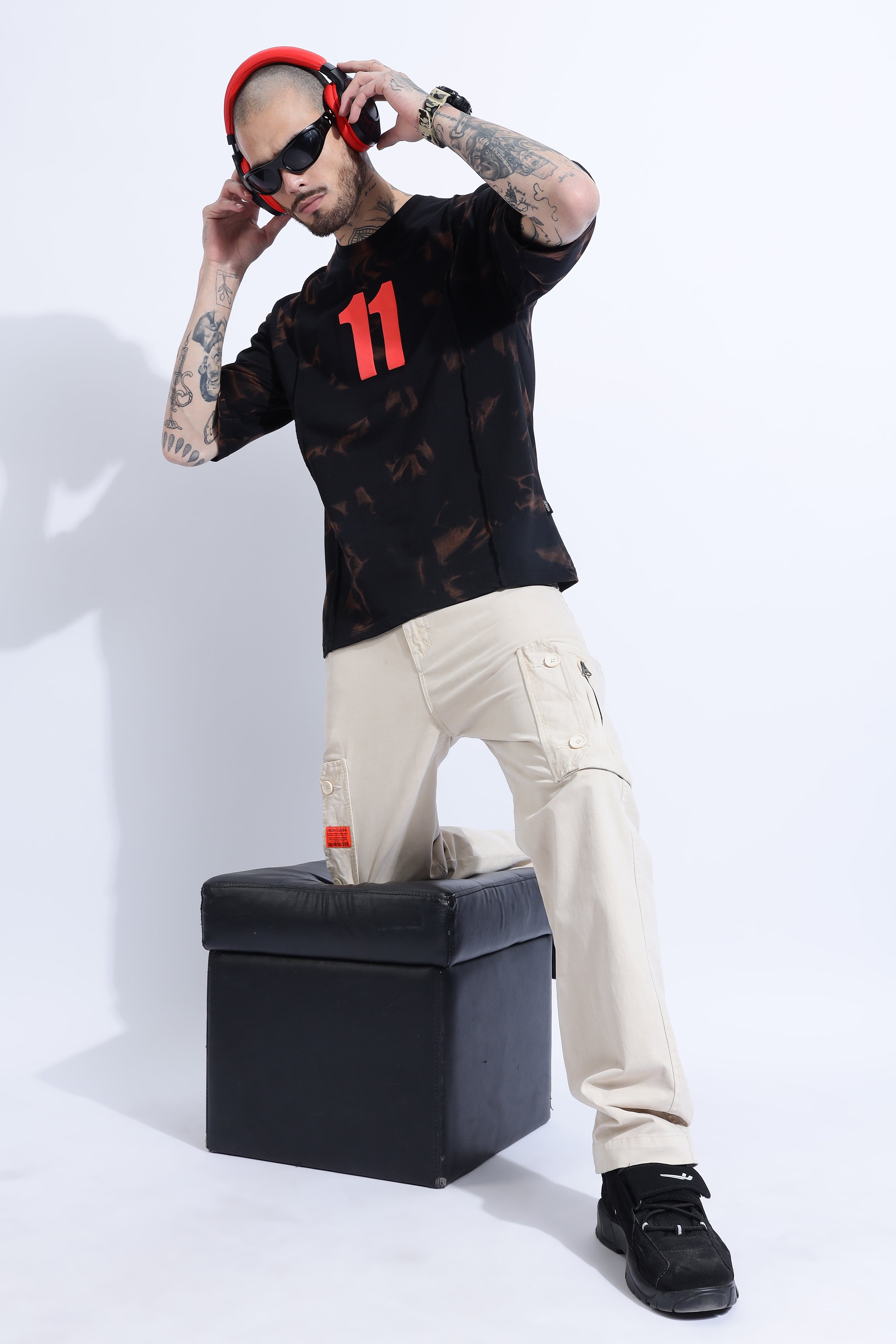 Oversized Unisex High Sleeve T-shirt