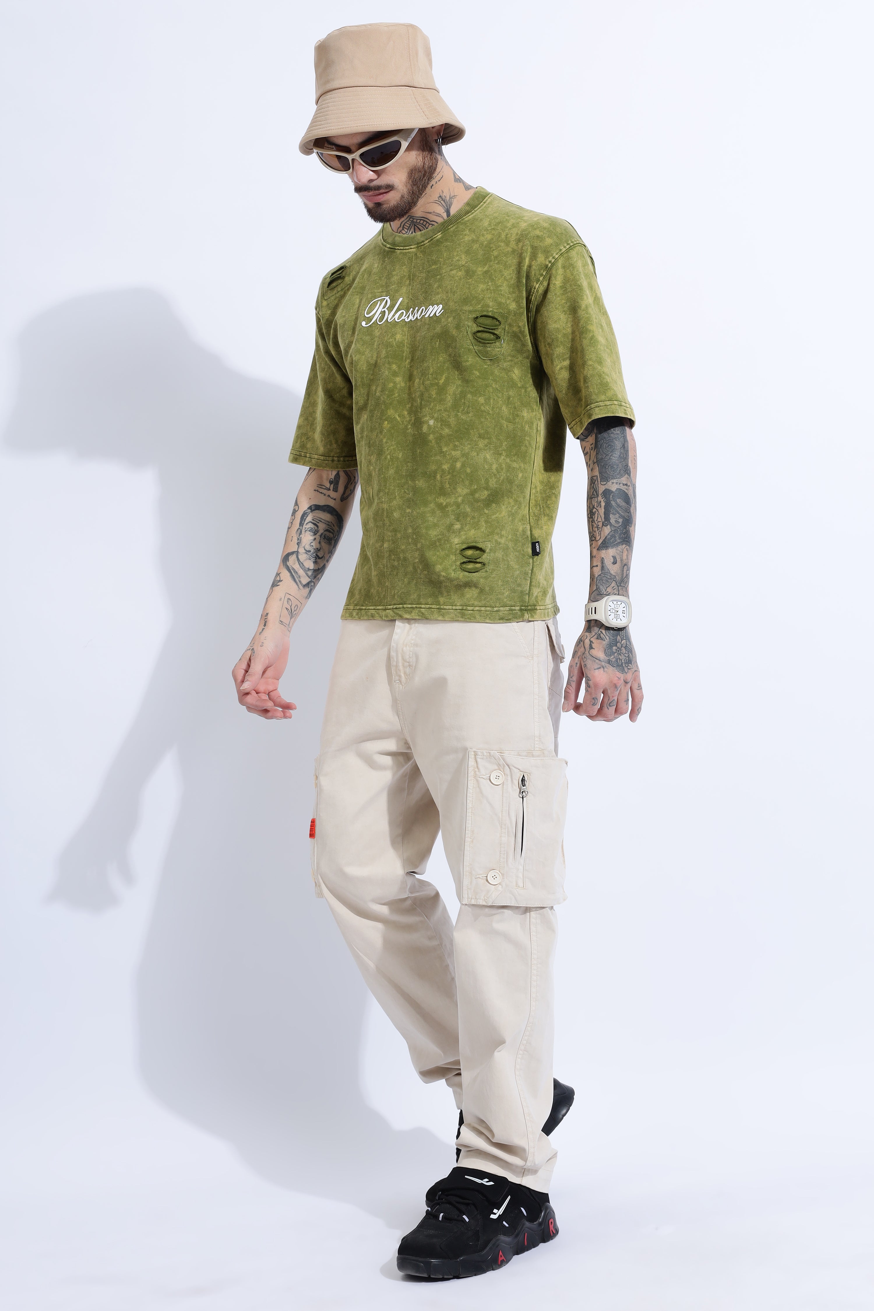 Oversized Unisex High Sleeve T-shirt