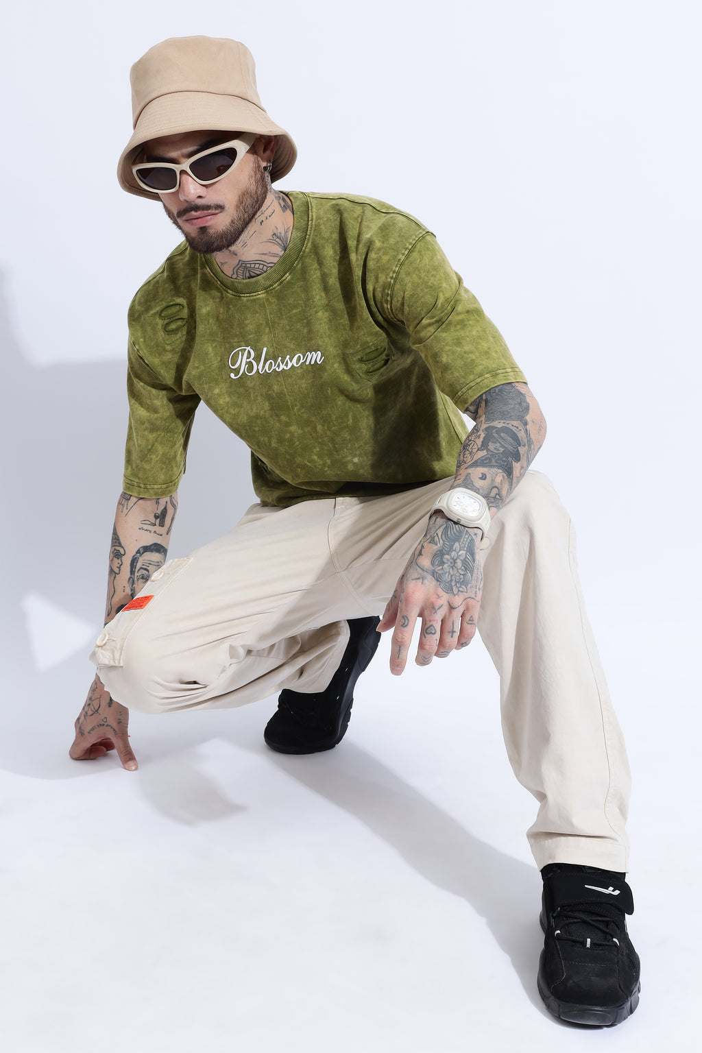 Oversized Unisex High Sleeve T-shirt